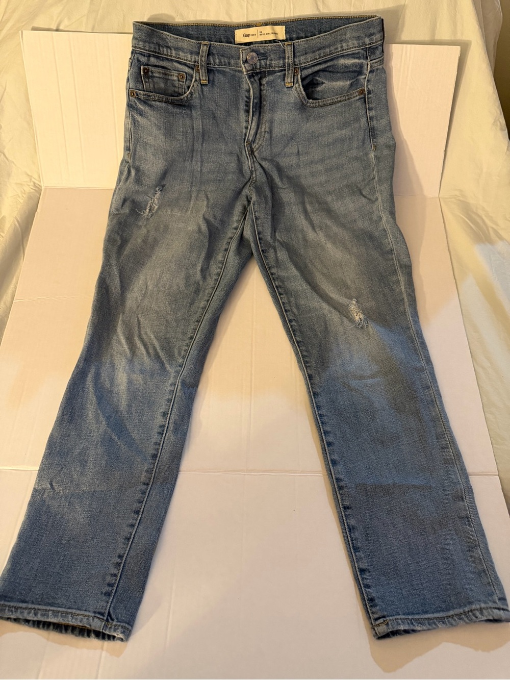 #203 Gap Men’s Light Blue Distressed Jeans 1969